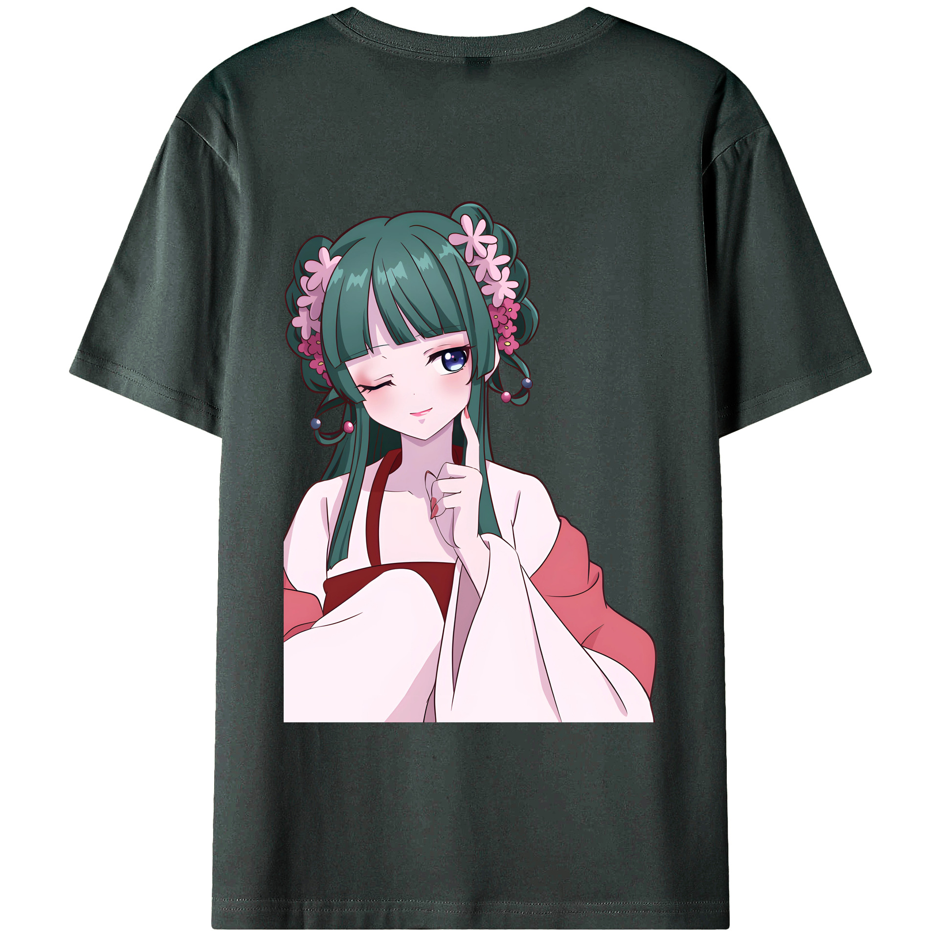 （画像用） 薬屋のひとりごと The Apothecary Diaries 綿100％ メンズ半袖Tシャツ（バックプリント） 通気性